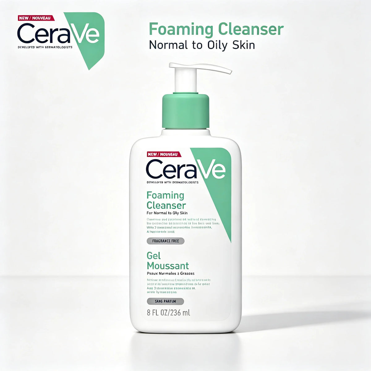 CeraVe Foaming Cleanser for Normal to Oily Skin – 236ml