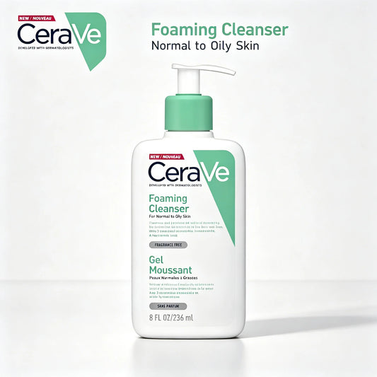 CeraVe Foaming Cleanser for Normal to Oily Skin – 236ml