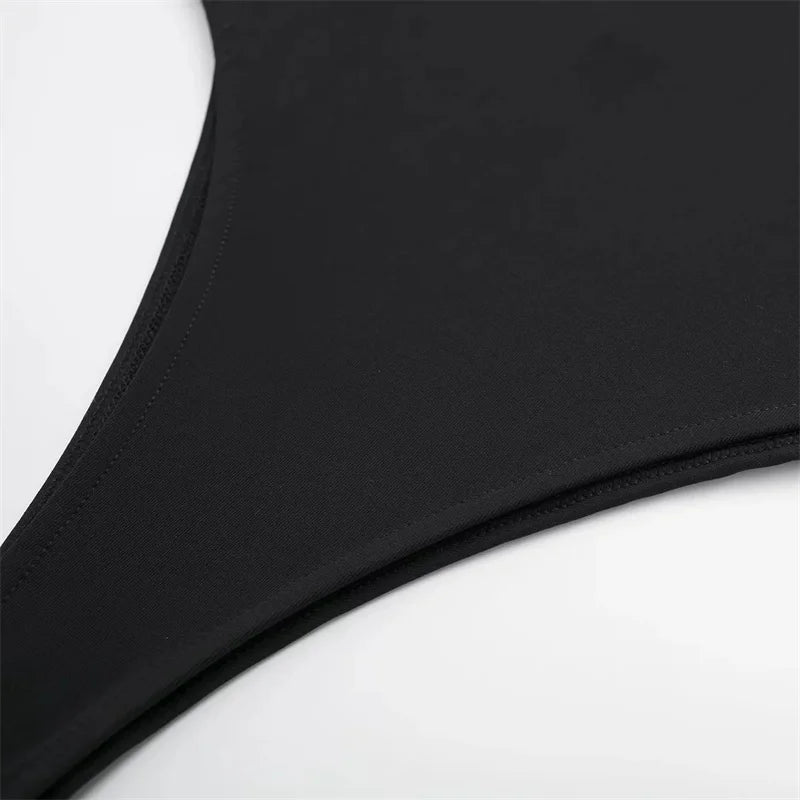 Slim-Fit Spaghetti Strap Bodysuit — Backless One-Piece | Women's Lingerie