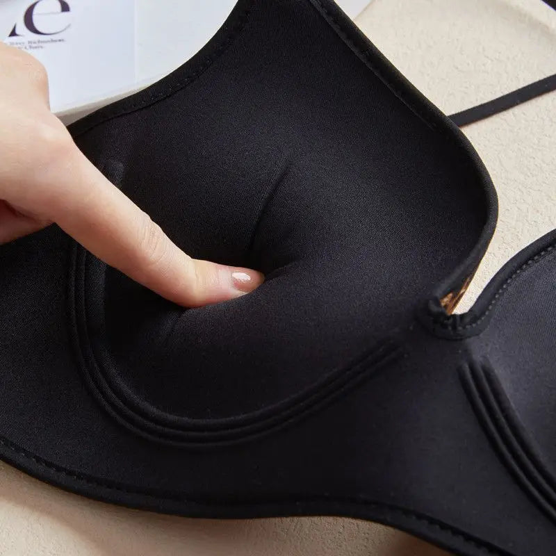 Women's Wireless Push Up Bra – Seamless No Side Fat, Invisible Back
