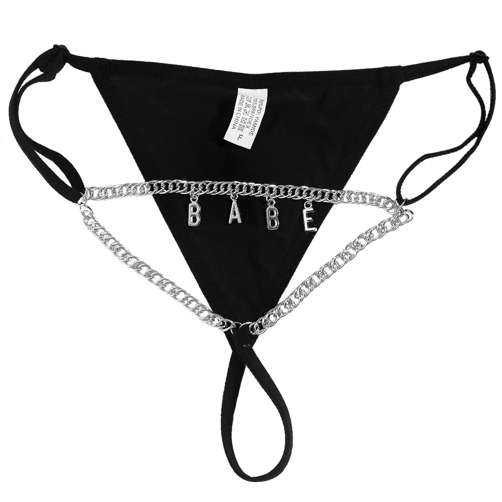 سلسلة خصر بحرف كريستالي باسم مخصص — مجوهرات جسم مخصصة