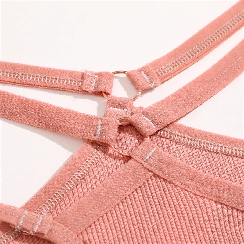 Double Strap Ring Detail Thong — Low-Rise Seamless G-String