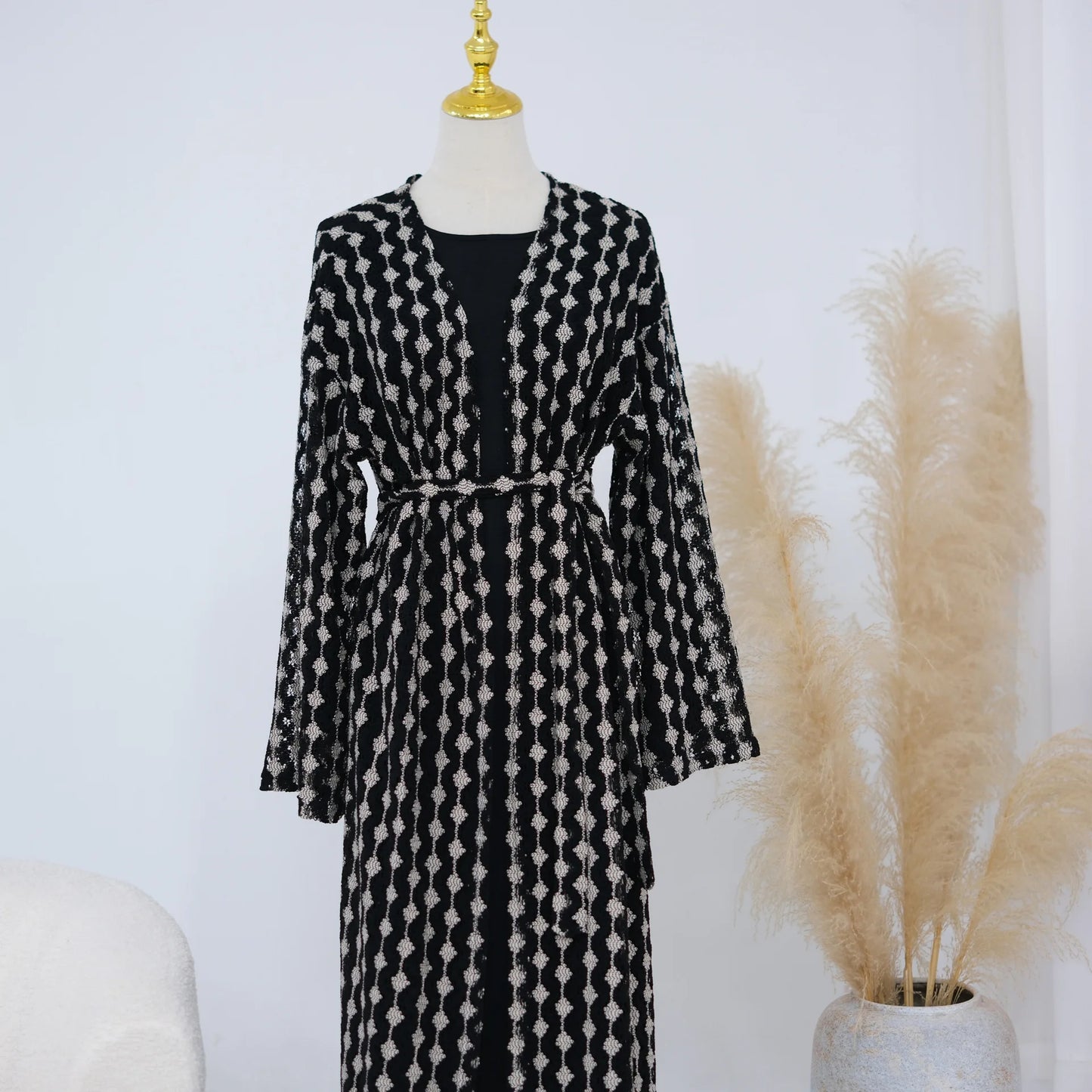 Luxury Dubai Modest Abaya Dress for Muslim Women Eid Islamic Holiday Party Outerwear Elegant Arabic Cardigan Coat Turkey Kaftan