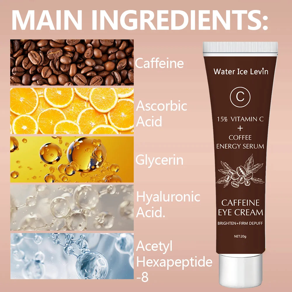 Caffeine & Vitamin C Eye Serum – Dark Circle Lightening, Firming & Fine Line Reduction | Eye Care