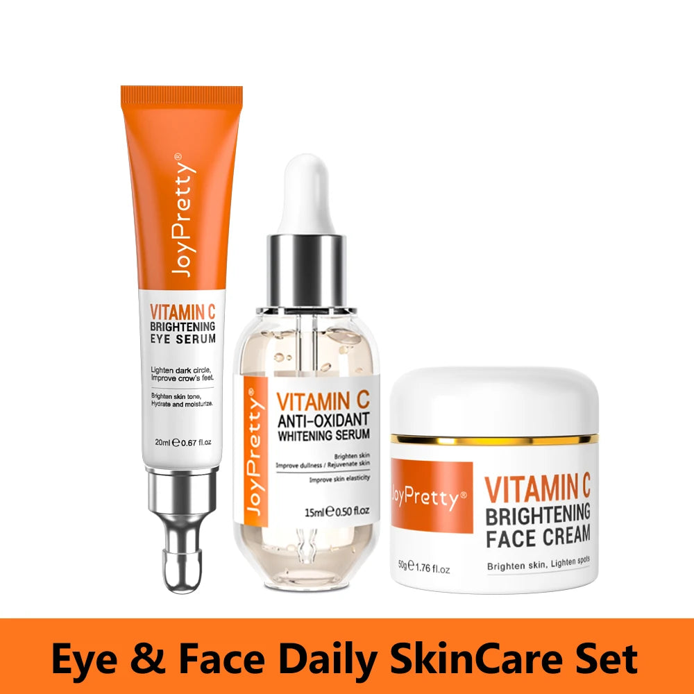 Vitamin C Brightening Skincare Set – Dark Spot Removal, Whitening & Deep Hydration