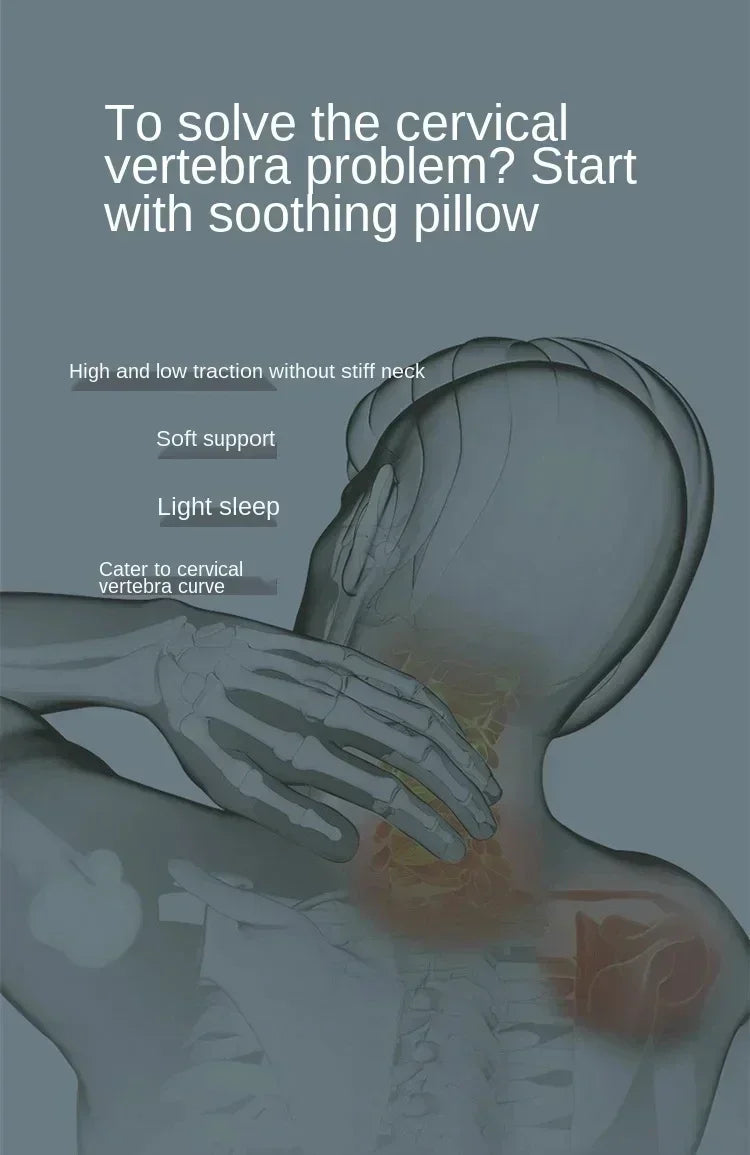 Memory Foam Pillow, Contoured Neck Support, 50 × 30 cm