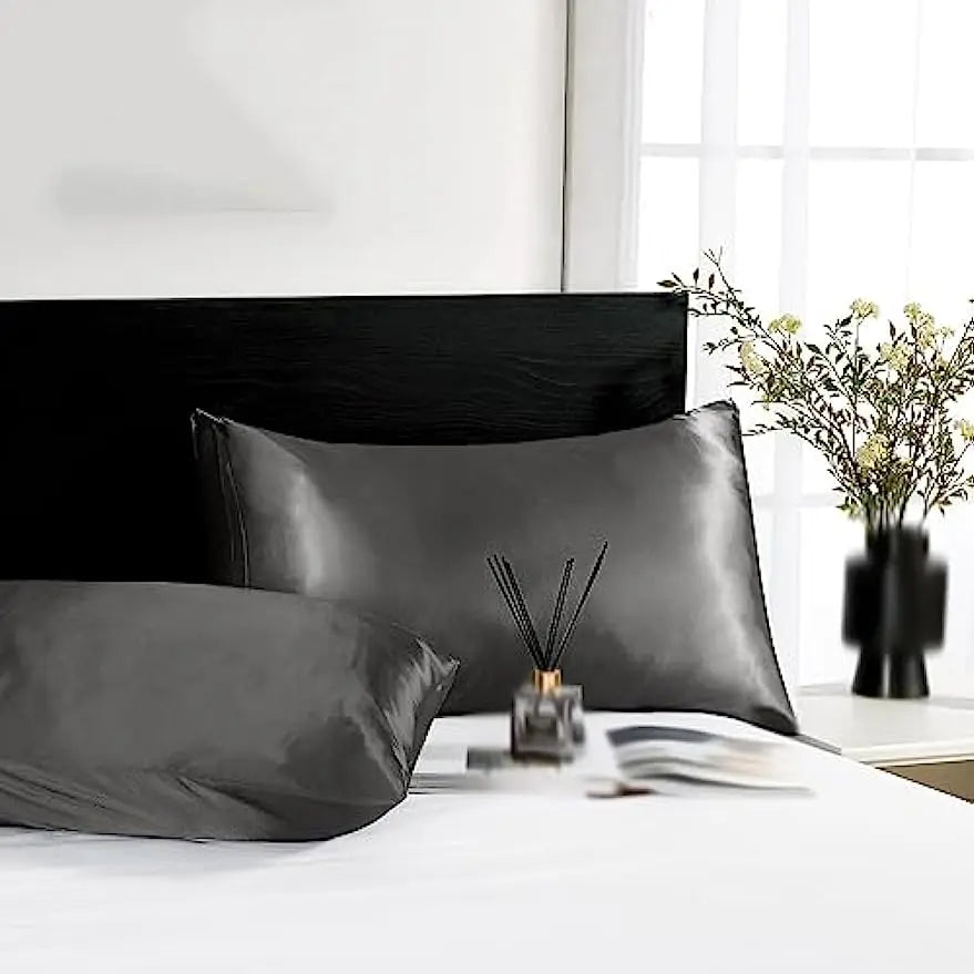 2-Pack Charmeuse Satin Pillowcases, Multiple Sizes