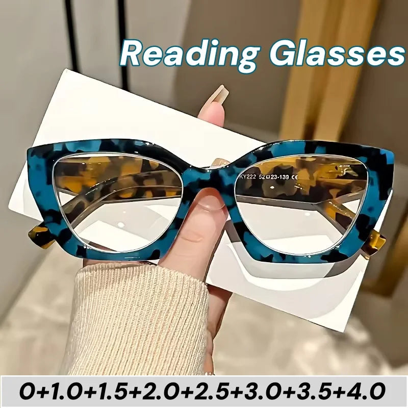 Cat Eye Reading Glasses | Colorful Frames | +1.00 to +4.00
