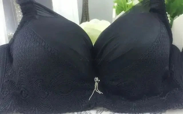 Women's 12CM Thick Padded Push Up Bra | Wide Side Wings No-Spill Wireless Bra for Small Chest (34–40)