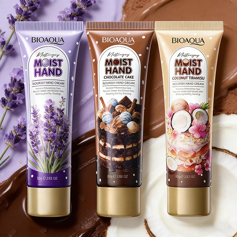 BIOAQUA Moisturizing Hand Cream – 80g, Four Scent Options