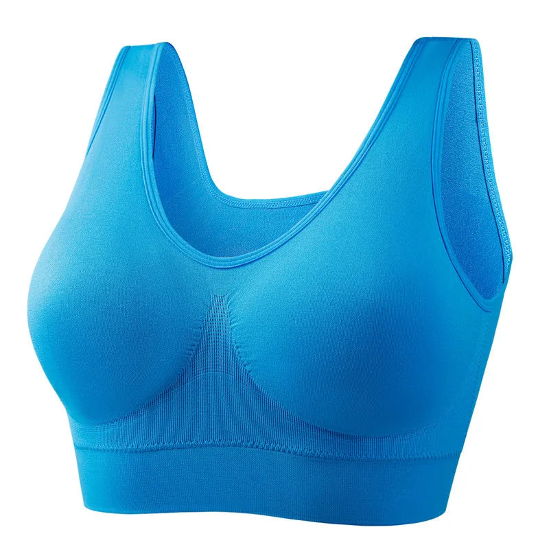 Women's Wireless Padded Sports Bra – Breathable Fitness Running Vest | Push-Up Bralette