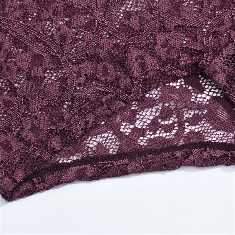 FINETOO 3Pcs Lace Hollow Out Boyshorts Underwear Women's Elastic Belt Panties Sexy Transparent Floral Briefs Breathable Lingerie