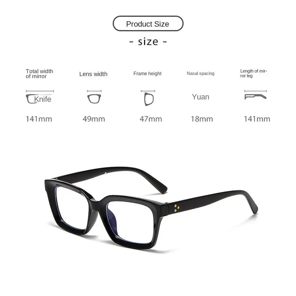 Oversized Square Clear-Lens Glasses | Unisex Statement Frames