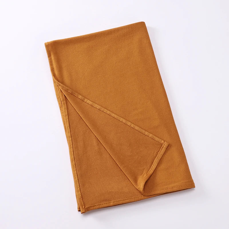 Premium Jersey Instant Hijab Good Stitch Stretchy Jersey Scarf Malaysia Wraps Plain Muslim Turban Headband Shawls Supplier