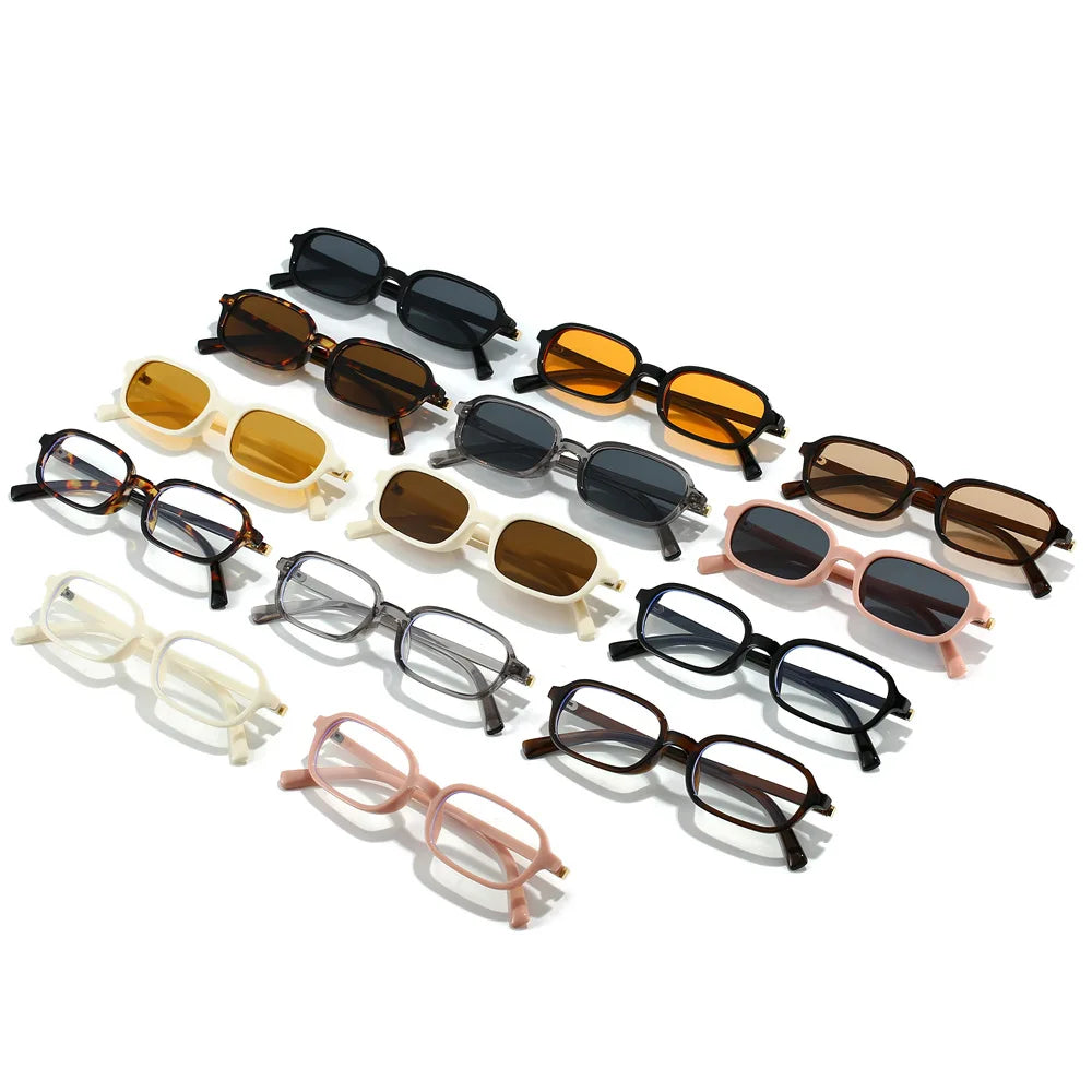 Small Rectangle Sunglasses | Retro Color Options