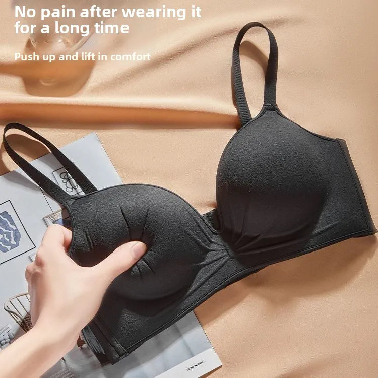 Women's 10CM Extreme Push Up Bra for AA/A Cup | Anti-Sagging Side-Smoothing Wireless Bra | Seamless Invisible T-Shirt Bra for Small Bust (32–38 / 70–85)