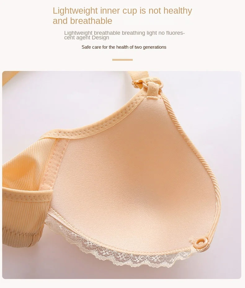 Plus Size Maternity Nursing Bras Solid Breastfeeding Bra Pregnant Women Underwear Pregnancy Breast Feeding Bra Clothes Lactancia