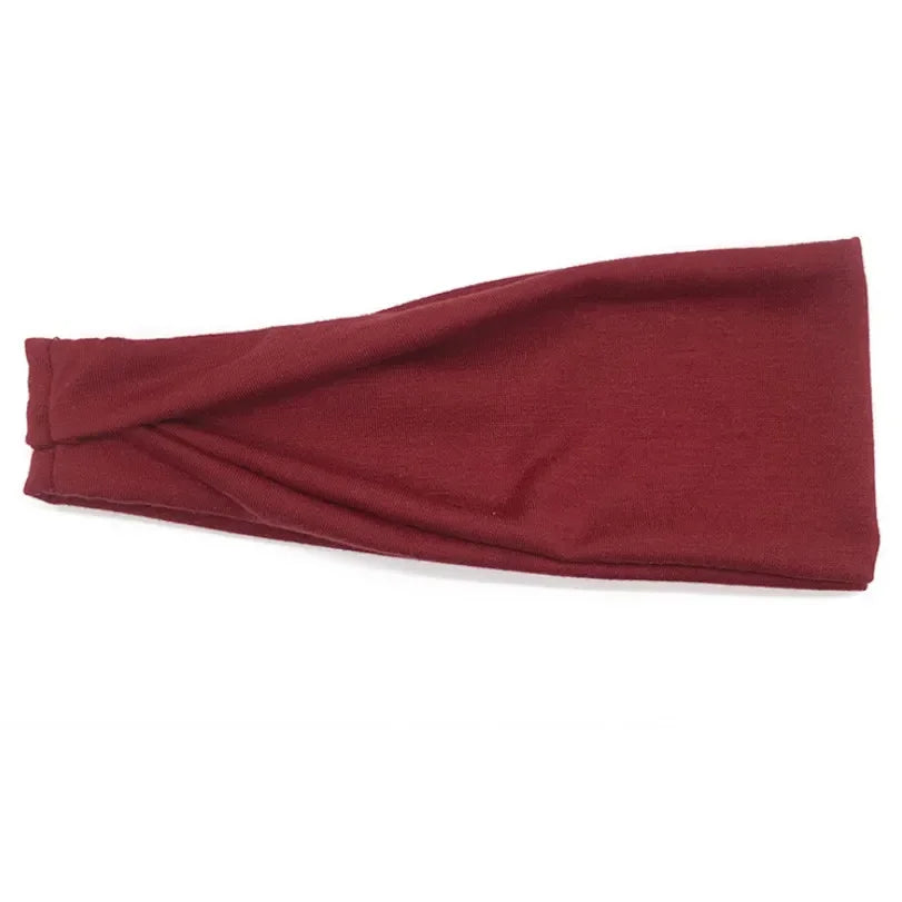 Women Headband Twist Cotton Sport Wide Turban Twisted Knotted Headwrap Girls Hairband Fashion Head Band Hair Accessories