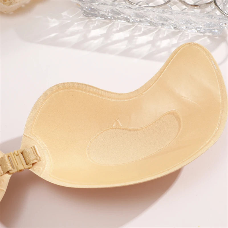 Self-Adhesive Silicone Bra Pads — Strapless Invisible Push-Up Mango Shape
