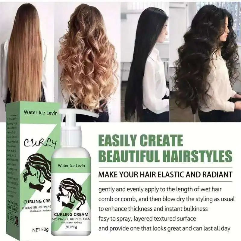 Curly Hair Cream Moisturizing Curly Hair Elasticity Styling Curly Hair Elasticity Conditioner Neutral Suitable for All Hair Types