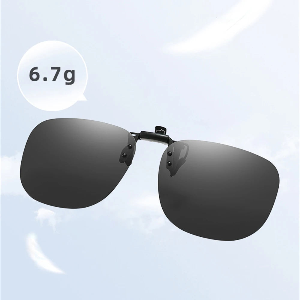 Pilot-Style Flip-Up Clip-On Sunglasses | Lens Options