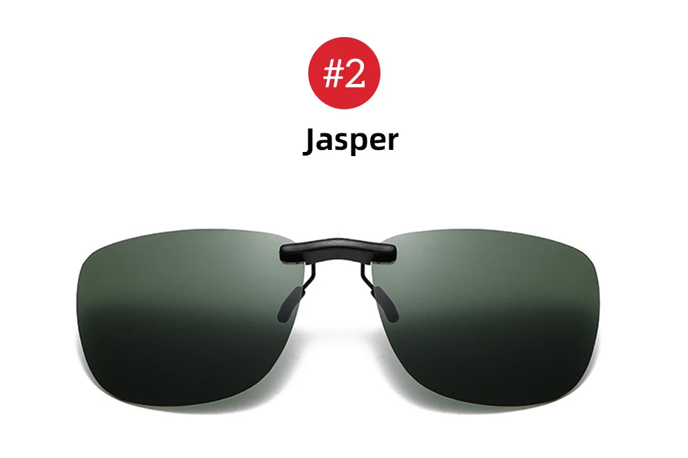 Square Clip-On Sunglass Lenses | Single or 3-Piece Options