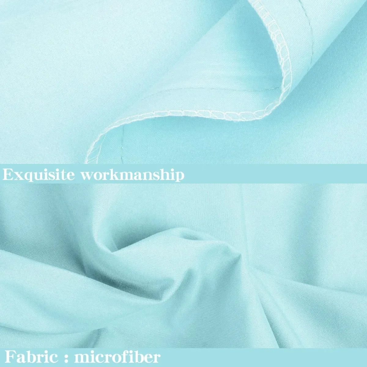 4-Pack Microfiber Pillowcases with Envelope Closure