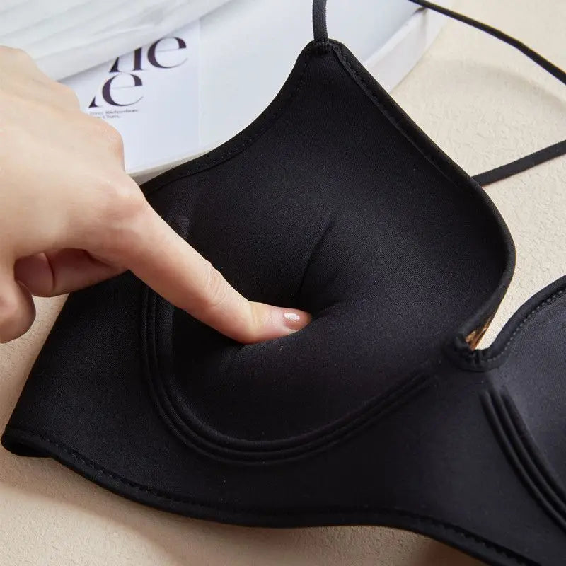 Women's Wireless Push Up Bra – Seamless No Side Fat, Invisible Back