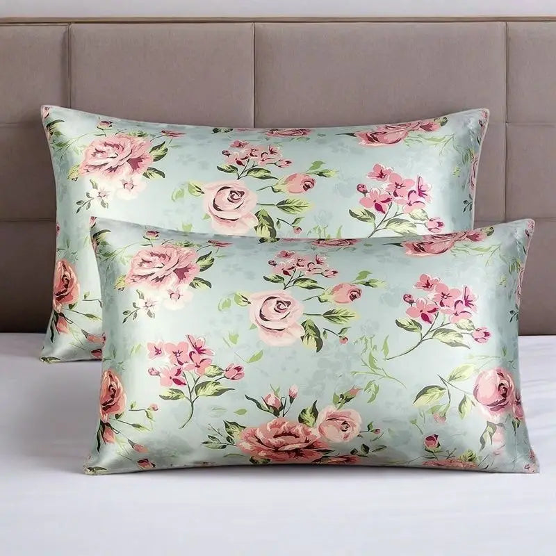 Silky Satin Pillowcase with Zipper Closure, Multiple Sizes