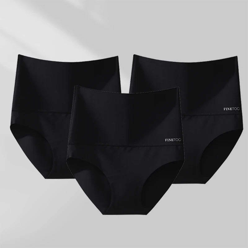 Women's Seamless High Waist Shapewear Panties – 3-Piece Set | Tummy Control Slimming Bodyshaper (S–XL)