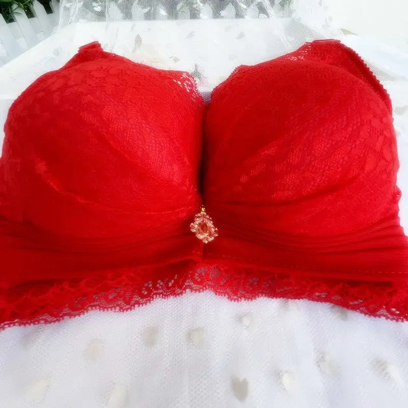 Women's 12CM Extra Thick Push Up Bra | No Underwire Natural Lift Bra for A-B Cup | Seamless Breathable Lace Lingerie with Anti-Slip Silicone (32–40 / 70–90)