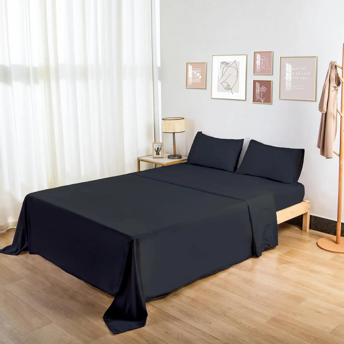 Soft Polyester Flat Sheet, Solid Color Top Sheet