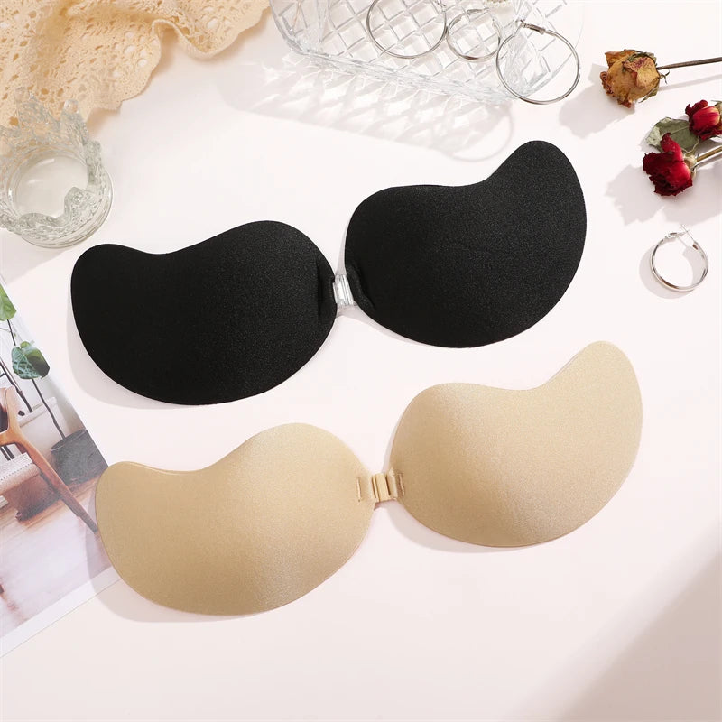 Self-Adhesive Silicone Bra Pads — Strapless Invisible Push-Up Mango Shape