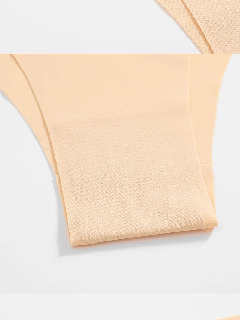 FINETOO 3Pcs/Set Ice Silk Seamless Underwear Low Waisted Brazilian Pants Breathable High Elasticity Lingerie Intimates Panties