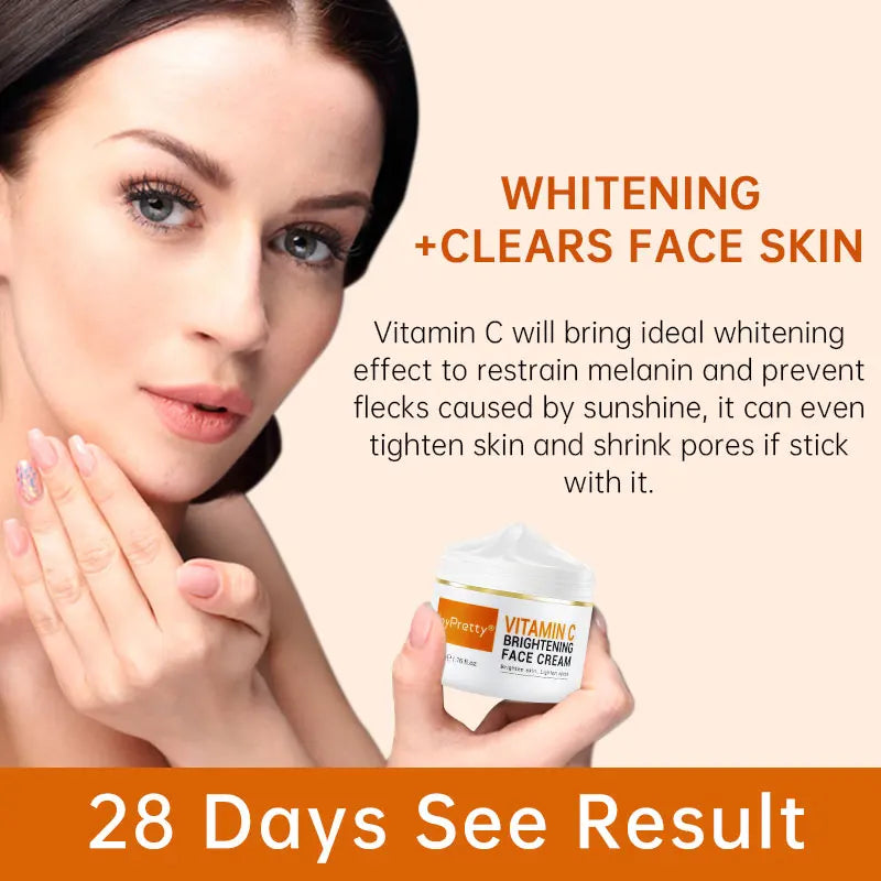 Vitamin C Brightening Skincare Set – Dark Spot Removal, Whitening & Deep Hydration