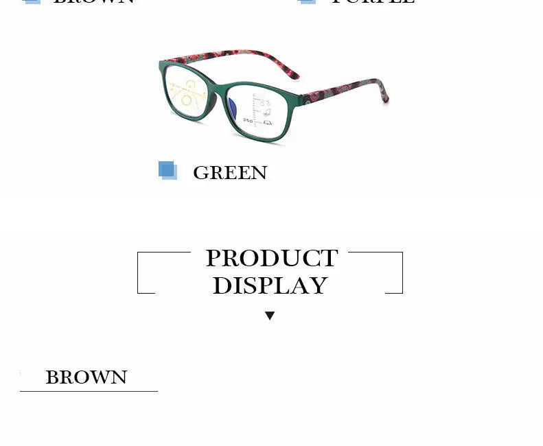 Progressive Multifocal Reading Glasses | +1.00 to +3.50