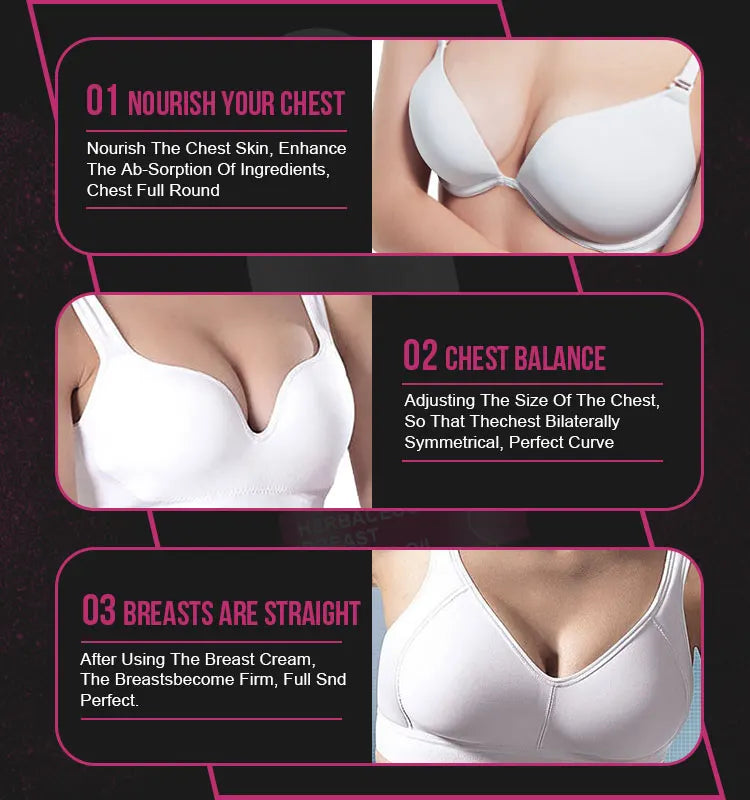 AuQuest Breast Firming & Lifting Oil – Natural Herbal Formula for Fuller, Firmer Skin