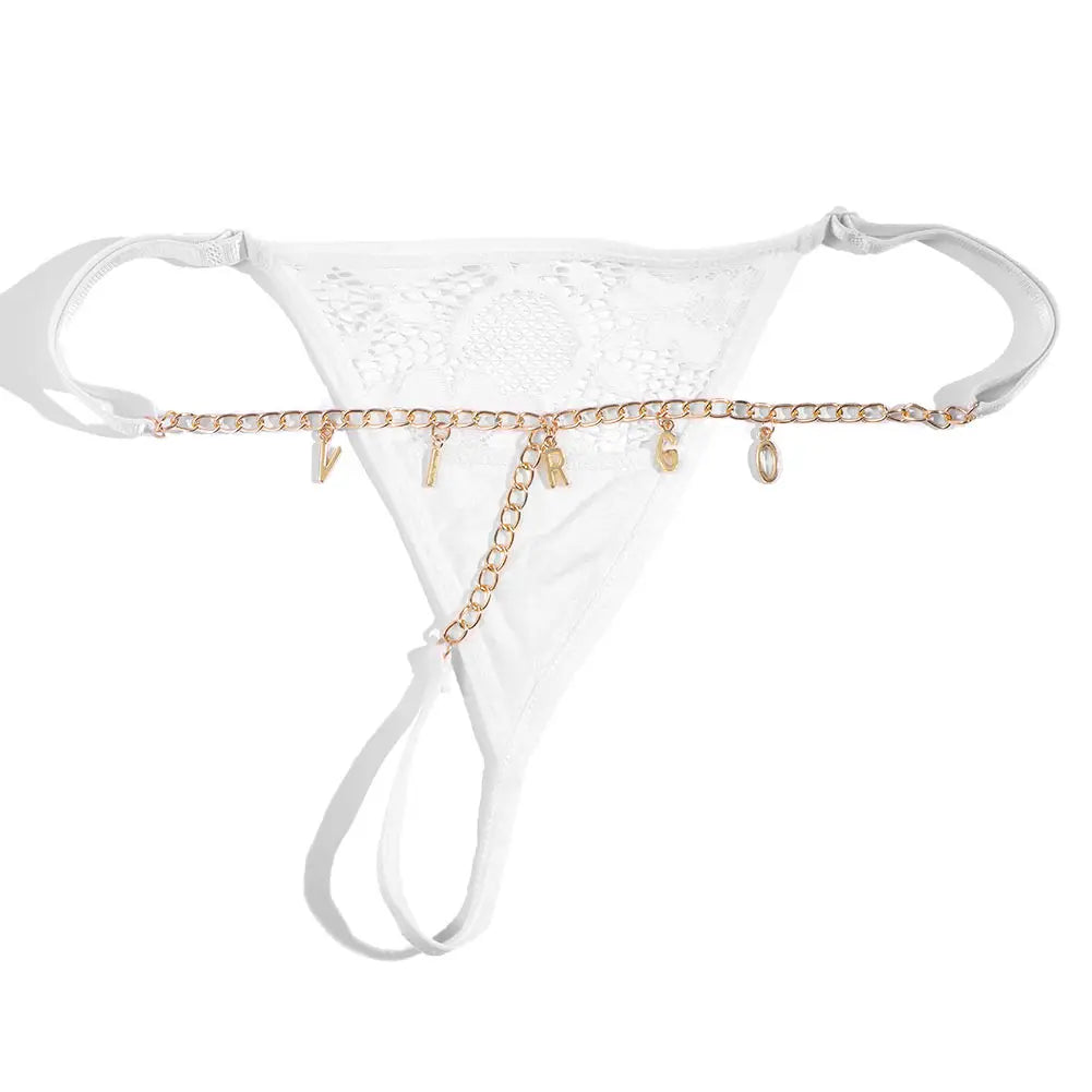 Personalized Name Alphabet Waist Body Chain — Crystal Letter Body Jewelry