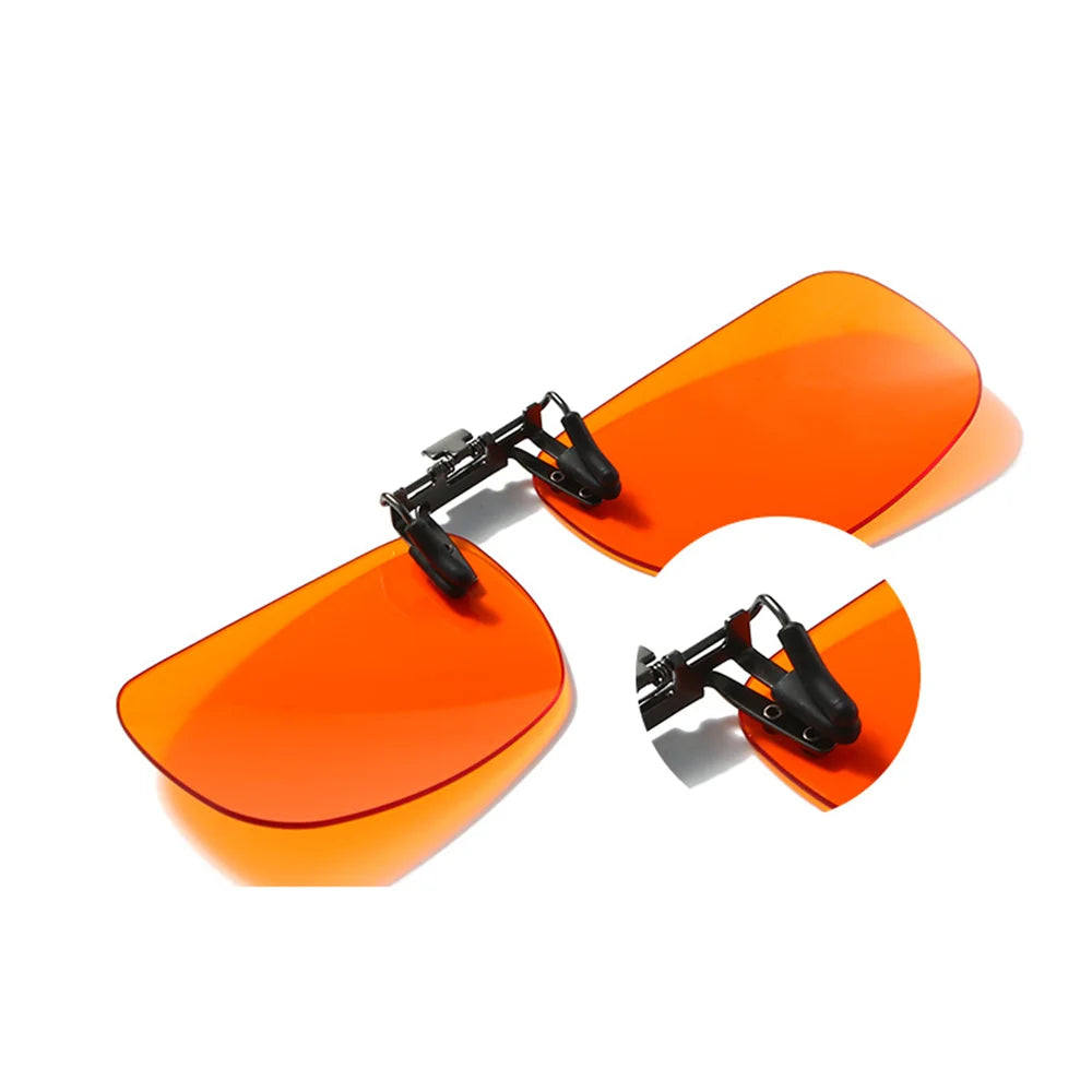 Orange Flip-Up Clip-On Lenses | Pilot or Square
