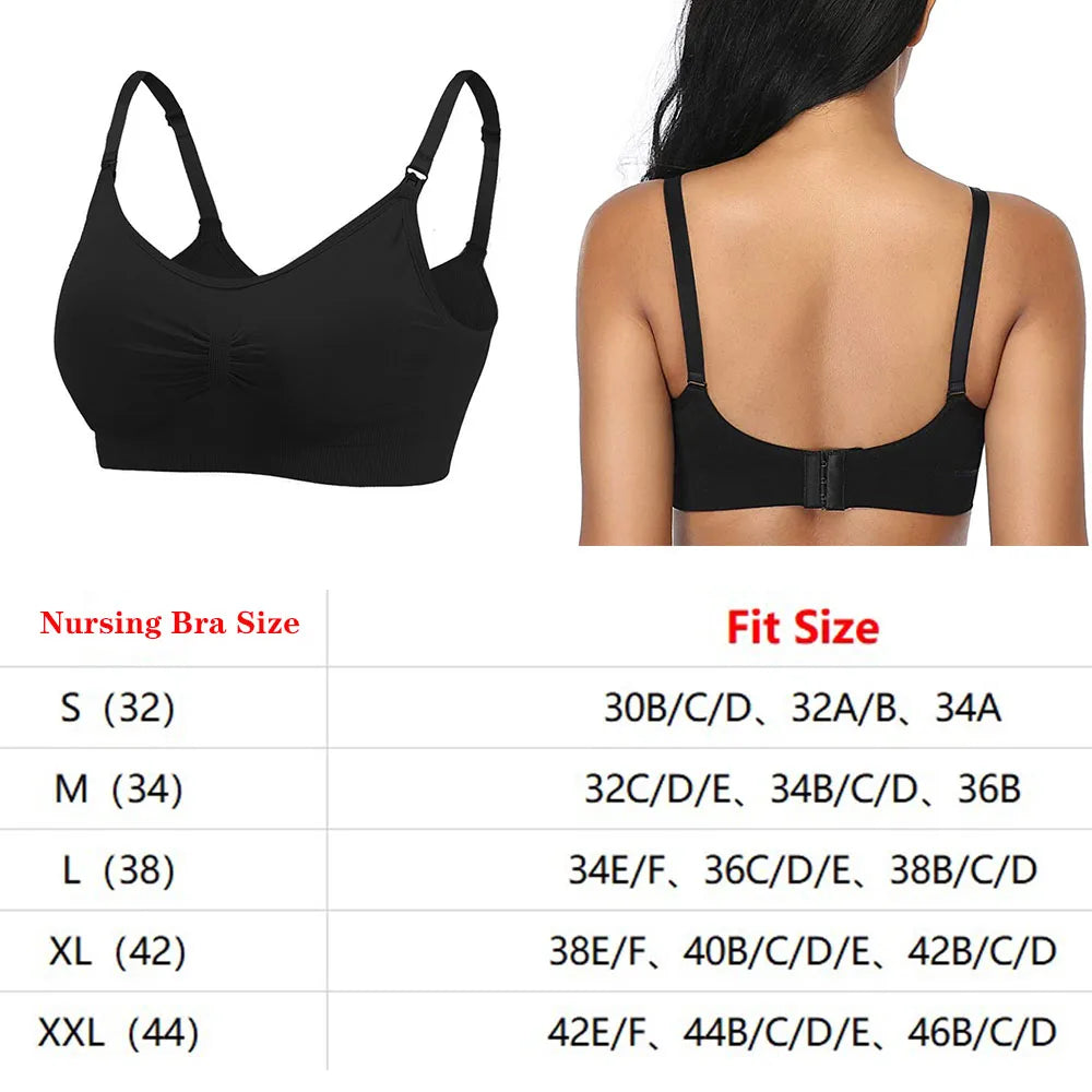 Maternity Nursing Bra – Wire-Free, Breathable, Convertible Straps for Breastfeeding Moms