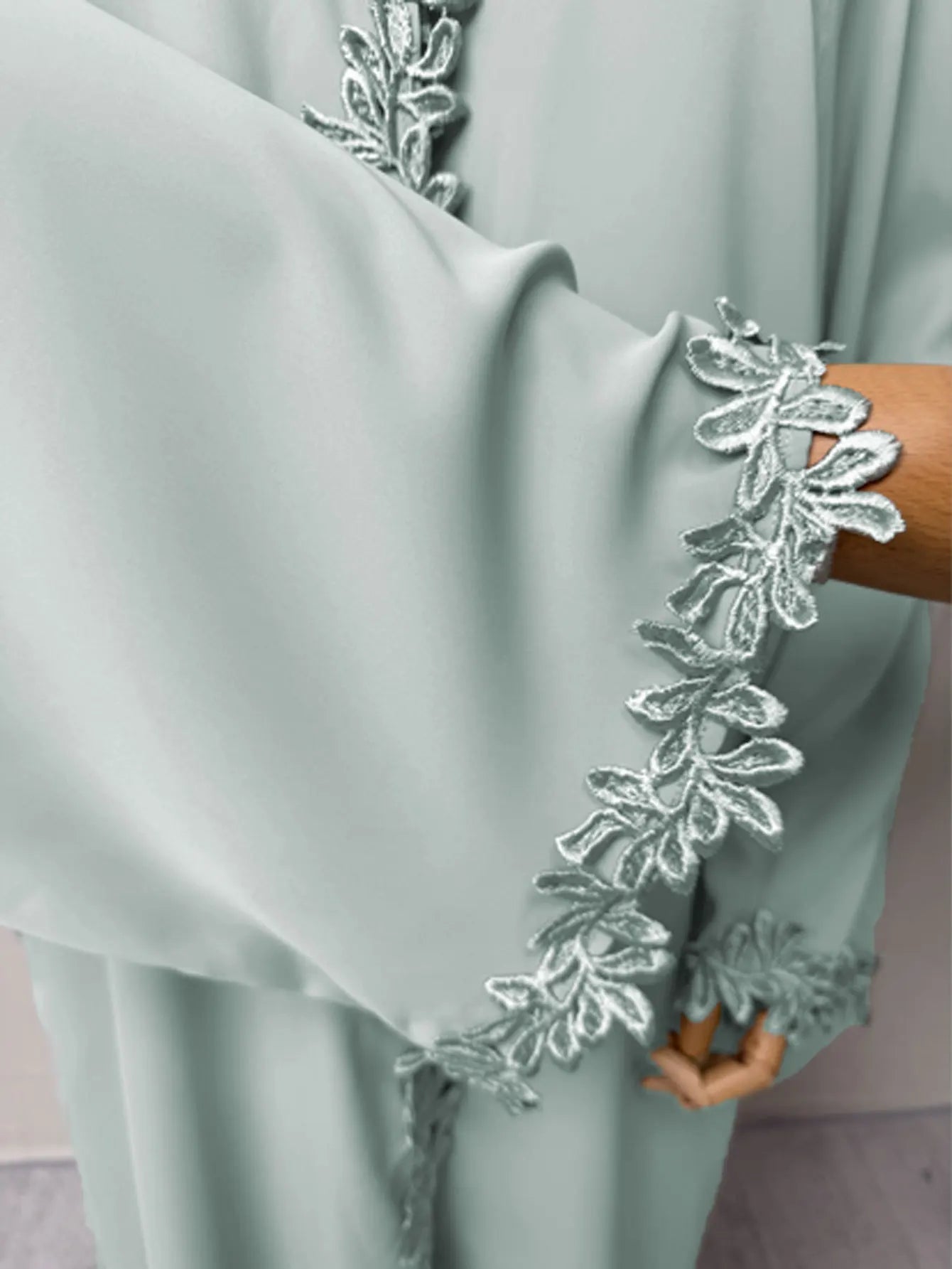 Women's Luxury Embroidered Abaya | Sequin & Bead Detail | Gulf Style