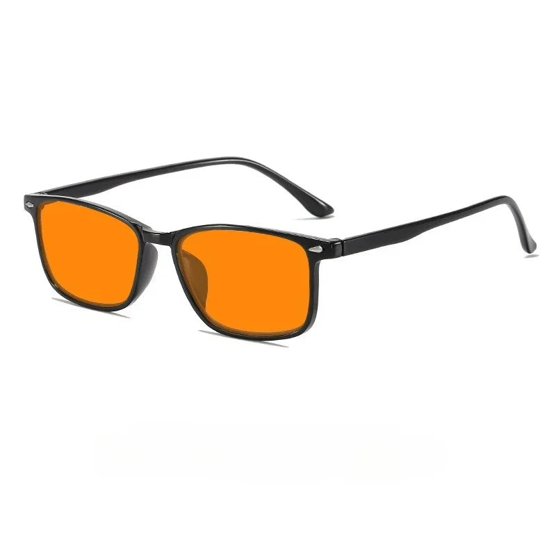 Rectangle Tinted Glasses | Orange & Red Lens Styles