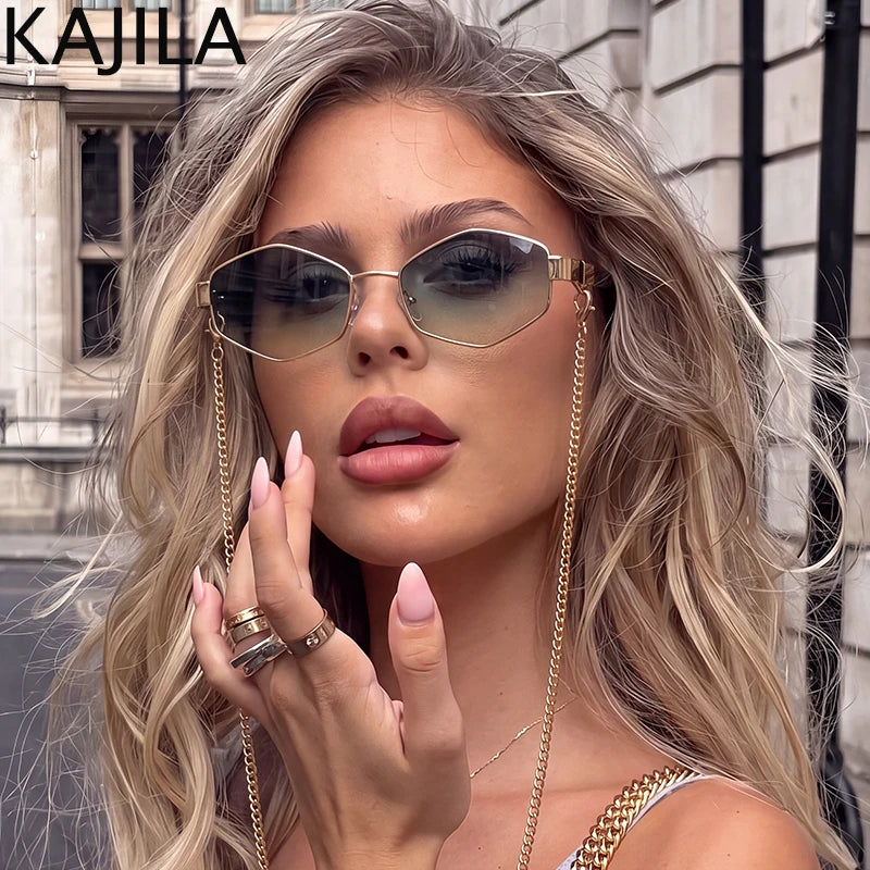 Small-Frame Punk Sunglasses | Colored Lens Options