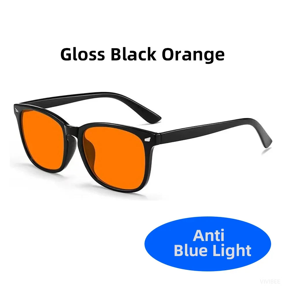 Square Tinted Glasses | Red, Orange or Clear Lenses