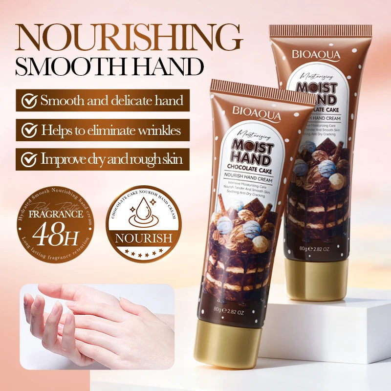 BIOAQUA Moisturizing Hand Cream – 80g, Four Scent Options