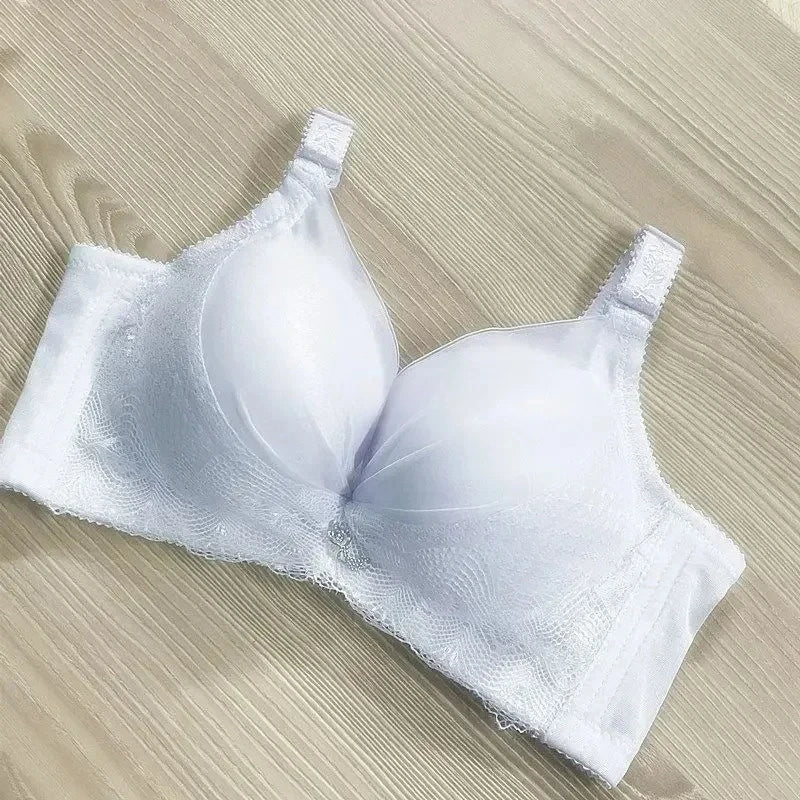 Women's 12CM Thick Padded Push Up Bra | Wide Side Wings No-Spill Wireless Bra for Small Chest (34–40)