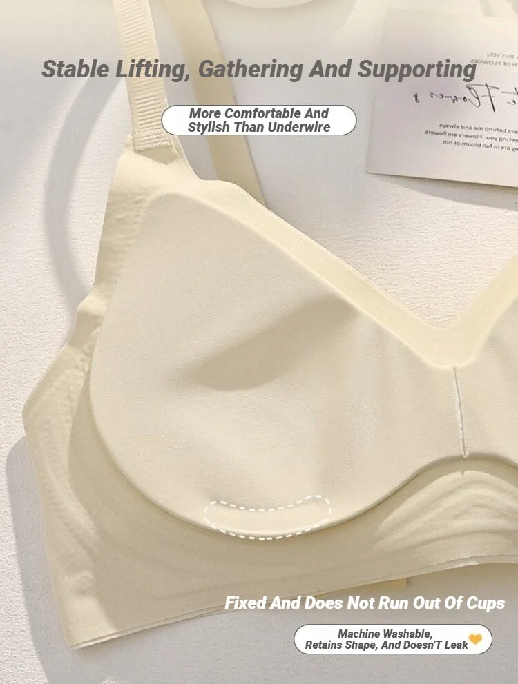 Women's Seamless Push-Up Bra – Wire-Free Soft Support for Small Chest