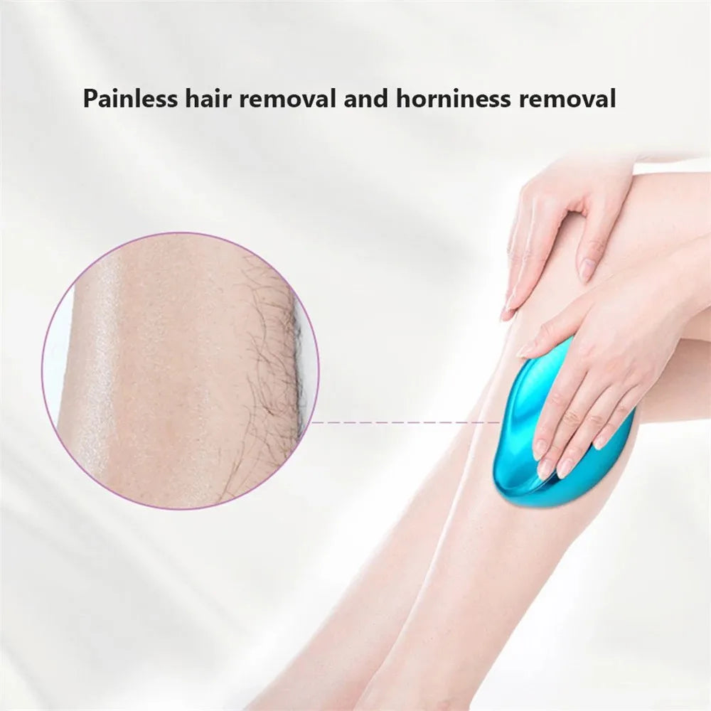 Reusable Crystal Hair Eraser – Glass Hair Removal & Body Exfoliation Tool