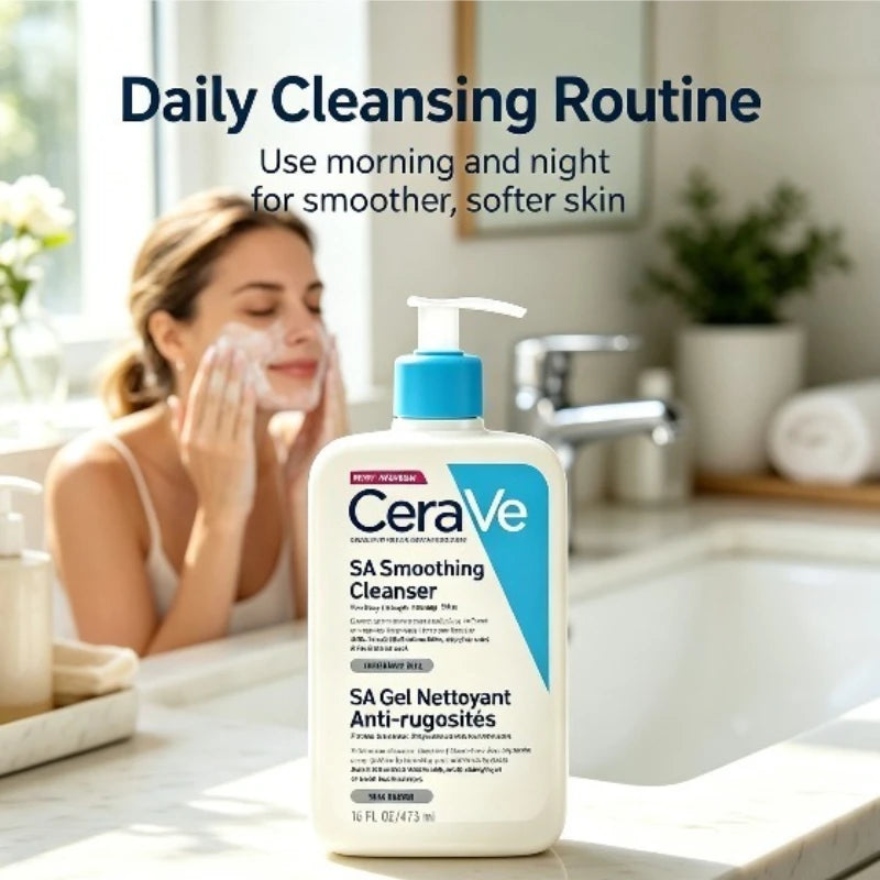 CeraVe SA Smoothing Cleanser for Face & Body – 473ml