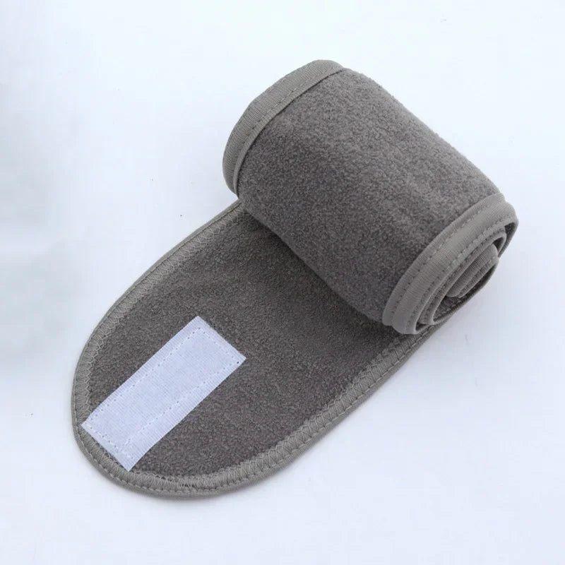 Women Spa Wide Hairband Adjustable Head Band Yoga Bath Shower Makeup Wash Face Cosmetic Headband Soft Toweling Hair Accessories